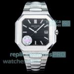 HBF Factory Swiss Copy New Patek Philippe Cubitus 5821 Black Dial Steel Watch 